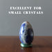 sodalite egg on jade ring