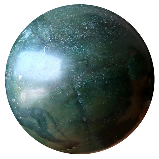 dark green nephrite jade sphere
