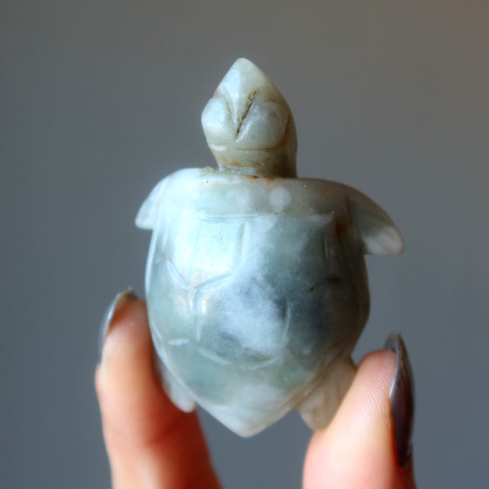 Jade Tortoise Jadeite Swim to Success Sea Turtle