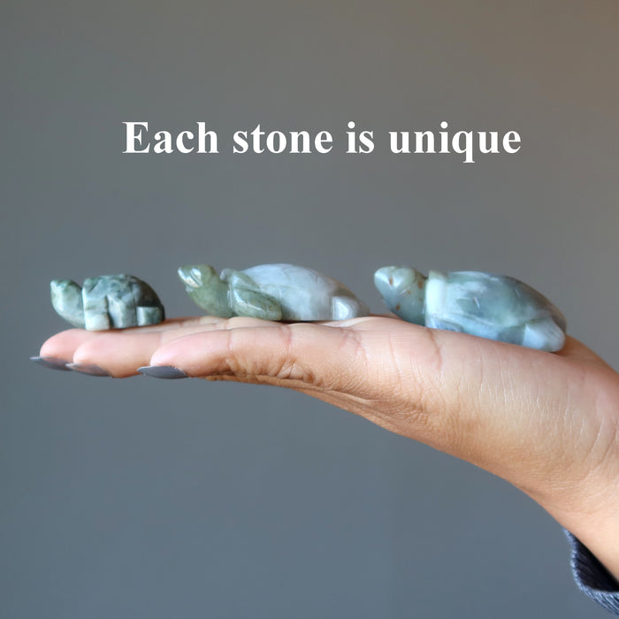 Jade Tortoise Jadeite Swim to Success Sea Turtle