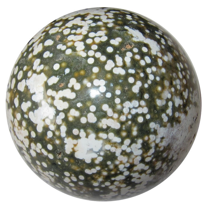 spotted ocean jasper sphere