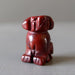 red jasper dog figurine