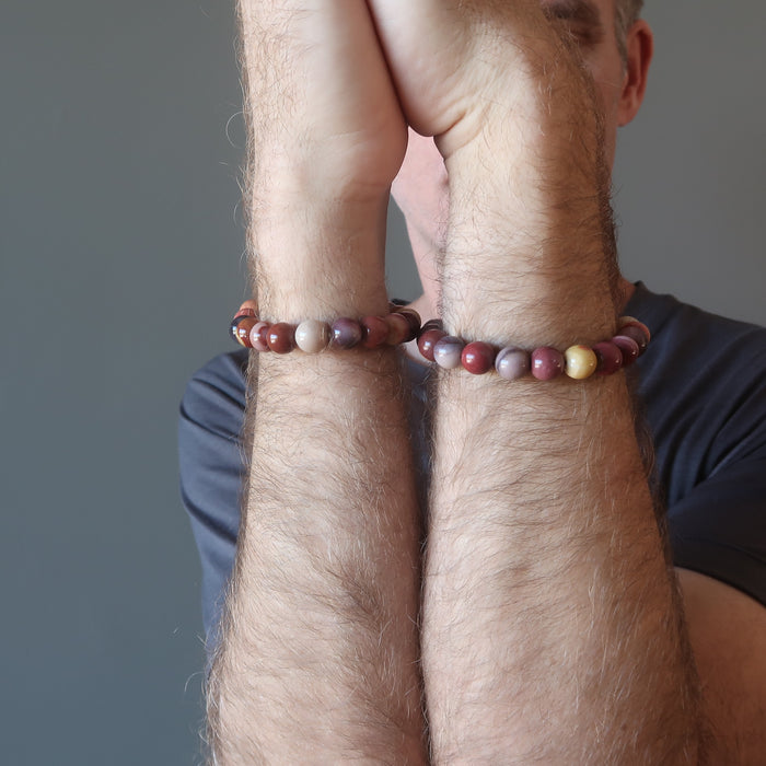 Mookaite Jasper Bracelet Colorful Crystal Carnival
