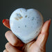 white ocean jasper heart