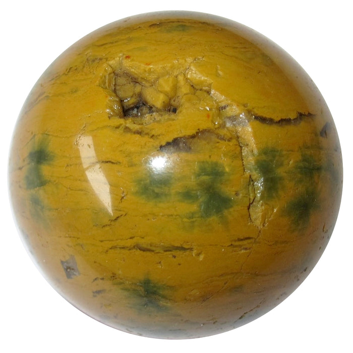 yellow ocean jasper sphere