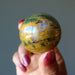 yellow ocean jasper sphere