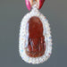 red jasper kwan yin pendant