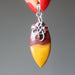 mookaite jasper and garnet pendant