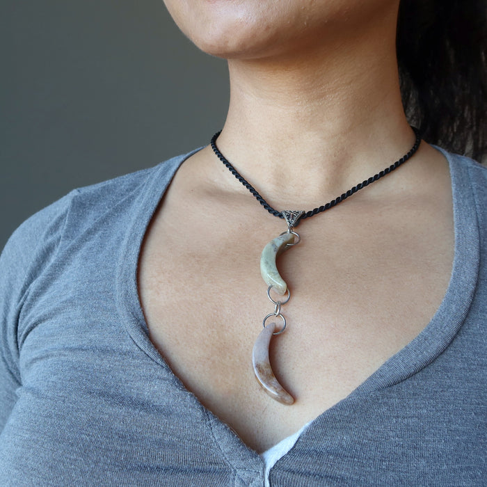 jasper moon necklace
