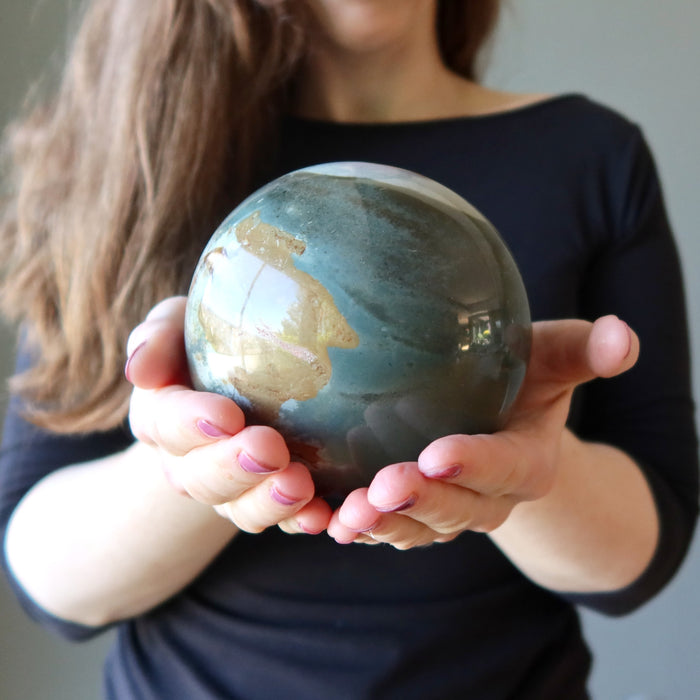 polychrome jasper sphere