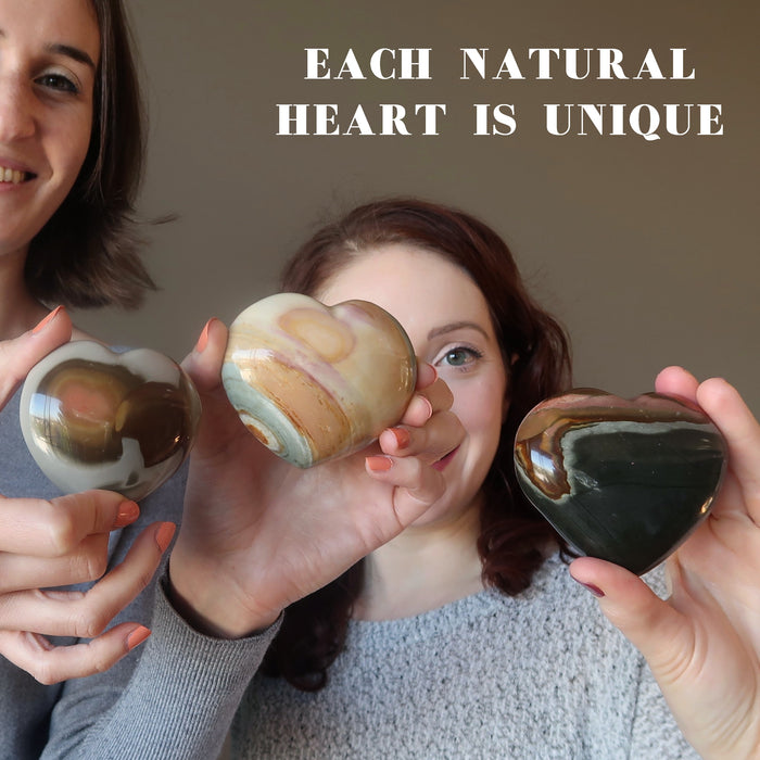 Polychrome Jasper Heart Love Mother Earth Nature