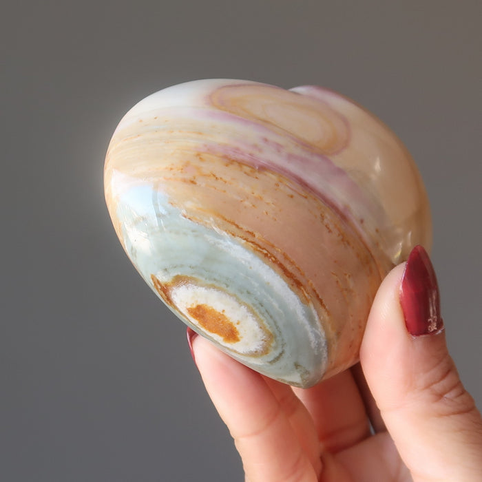 Polychrome Jasper Heart Love Mother Earth Nature