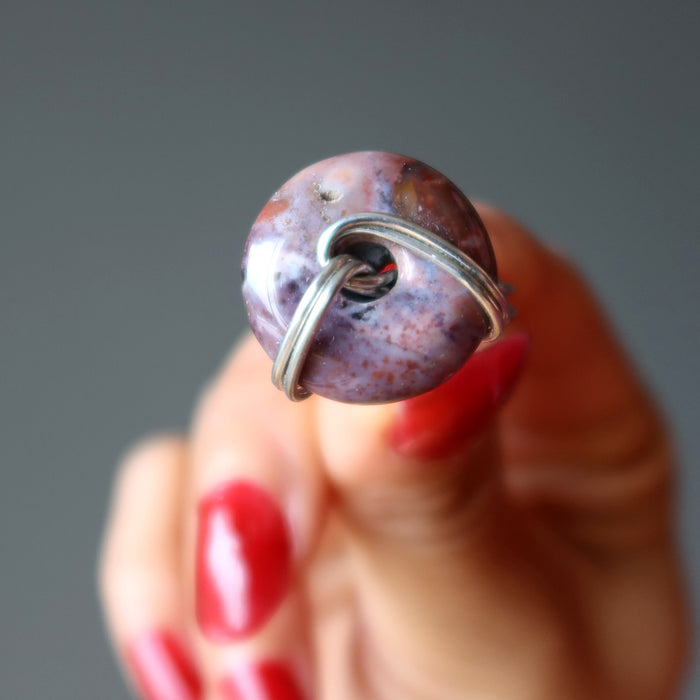 purple jasper ring