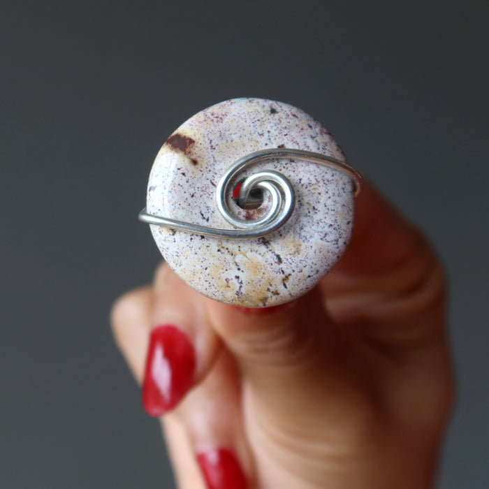 multicolor jasper ring