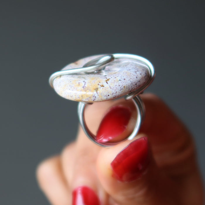 multicolor jasper ring