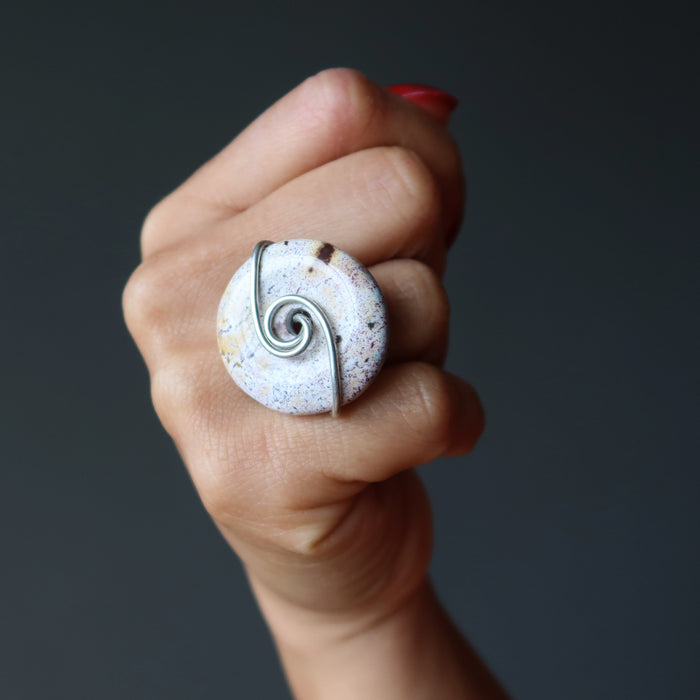 multicolor jasper ring