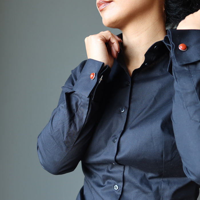 red jasper cufflinks