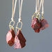 rough red jasper necklaces