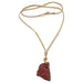 rough red jasper necklace