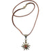 red jasper sun necklace