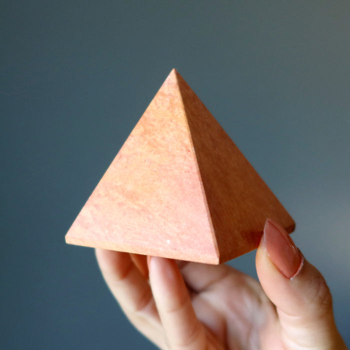 red jasper pyramid