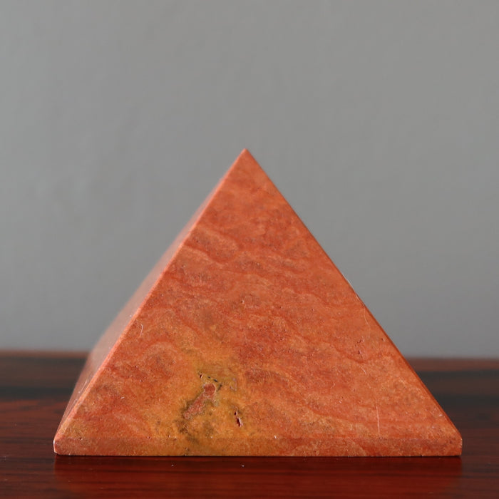 red jasper pyramid