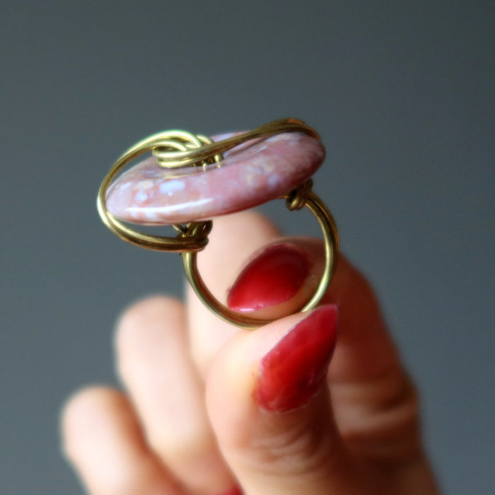 jasper gold wire ring