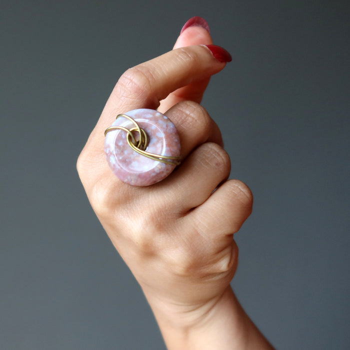 jasper gold wire ring