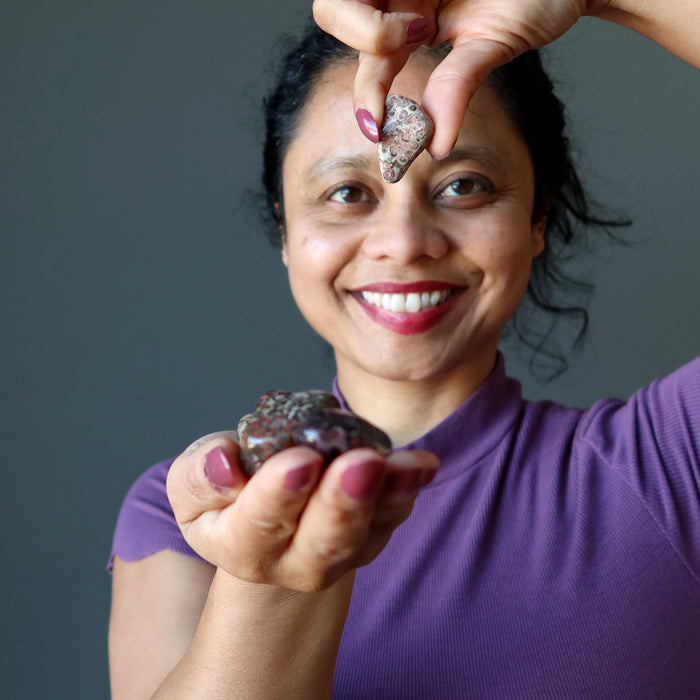 leopard jasper tumbled stones