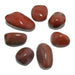 7 red jasper tumbled stones