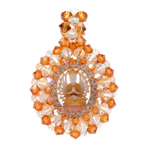 gold kwan yin pendant