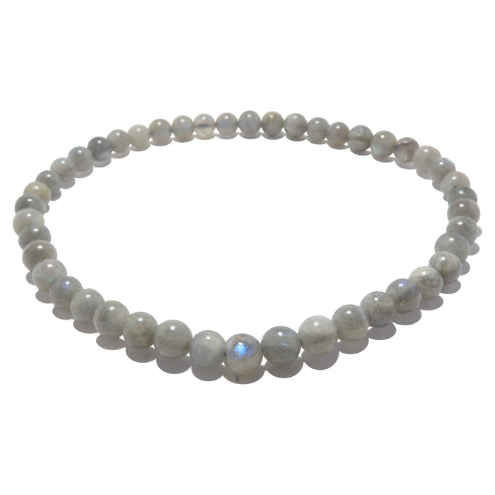 round labradorite beaded ankle bracelet