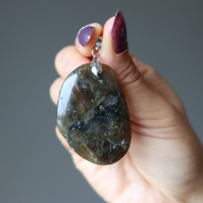 labradorite pendant
