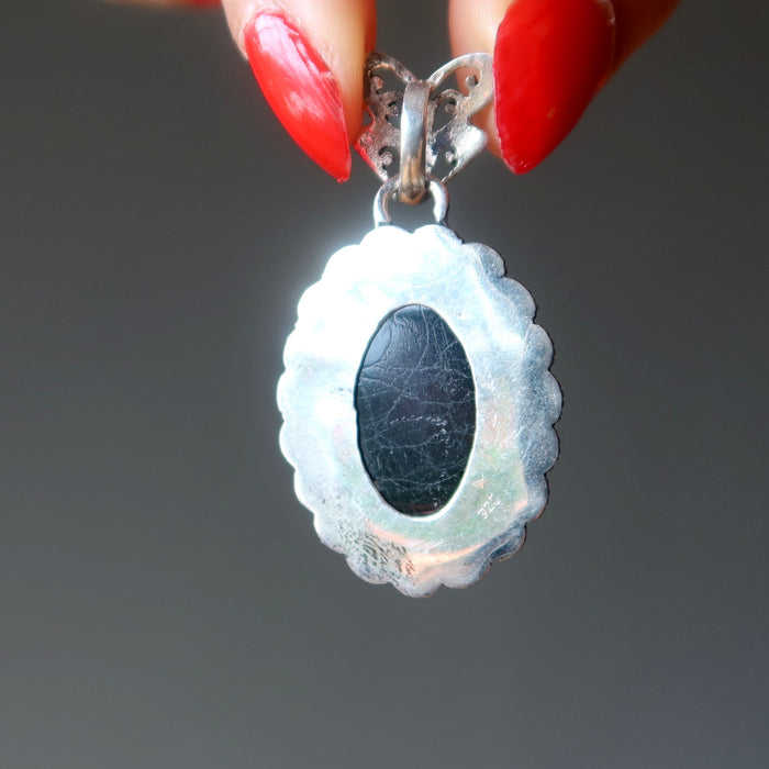 labradorite buddha pendant