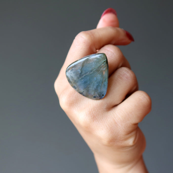 labradorite cocktail ring