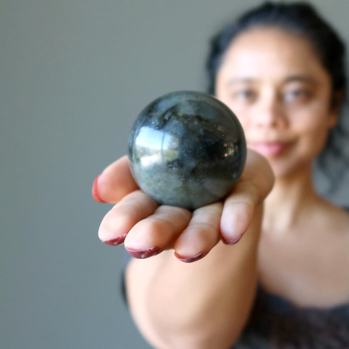 labradorite crystal ball