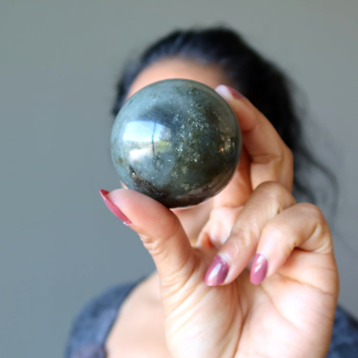 labradorite crystal ball