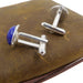 lapis lazuli silver cufflinks 