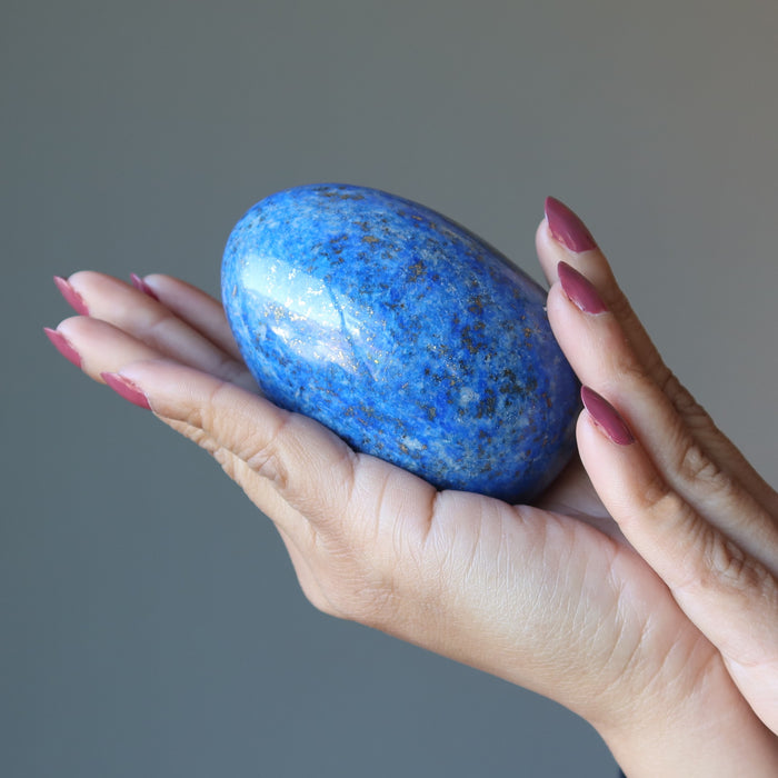 Lapis Egg Bright Blue Sky High Spiritual Healing Crystal Lazuli