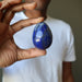 man holding lapis egg