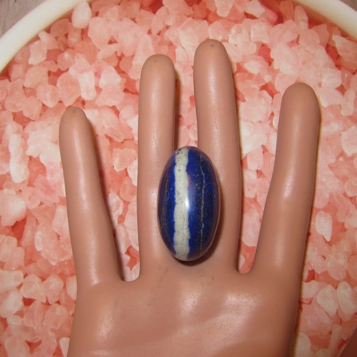Lapis Lazuli Polished Stone Third Eye Chakra Royal Blue Afghan Crystal