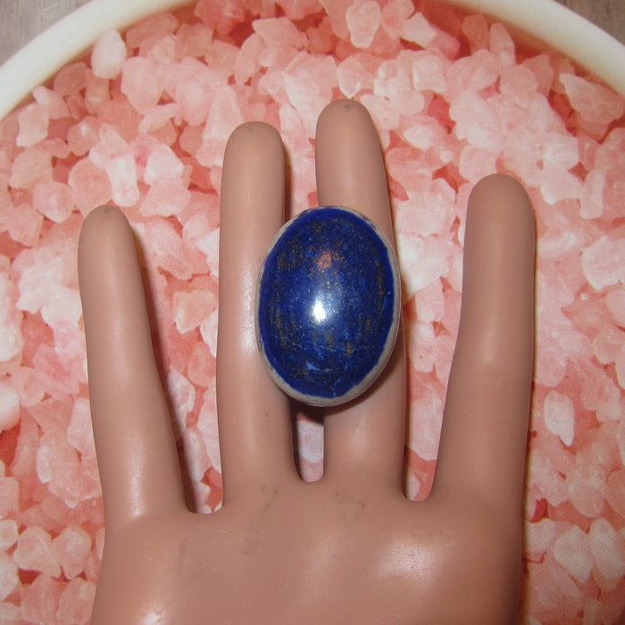 Lapis Lazuli Polished Stone Third Eye Chakra Royal Blue Afghan Crystal