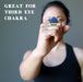 sheila of satin crystals wearing lapis pyramid ring at her third eye chakra