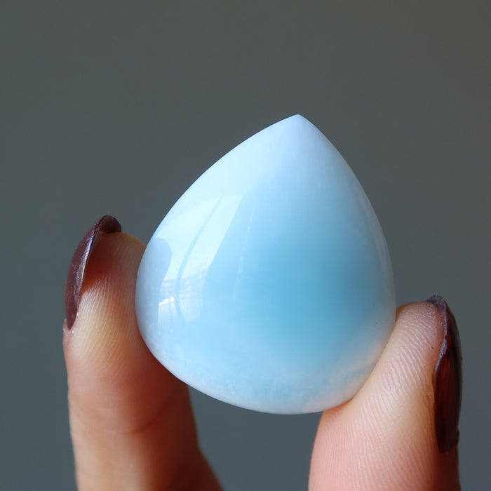 Larimar Grid Crystal Blue Drop Spiritual Layout Gem