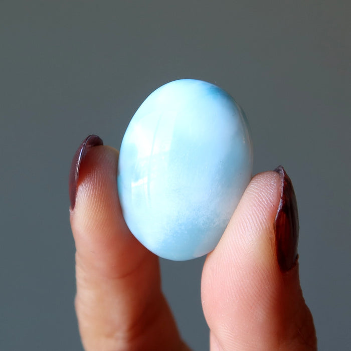 Larimar Grid Crystal Cloud Blue Oval Bliss Layout