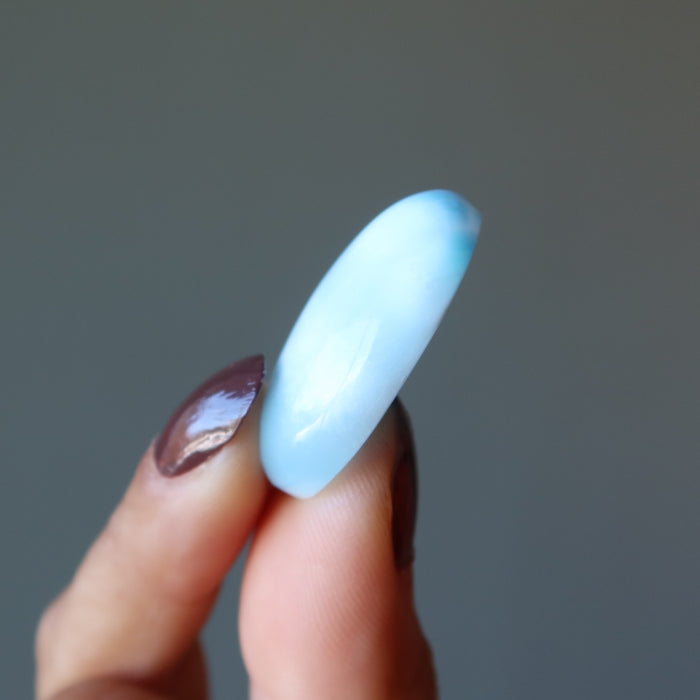 Larimar Grid Crystal Cloud Blue Oval Bliss Layout