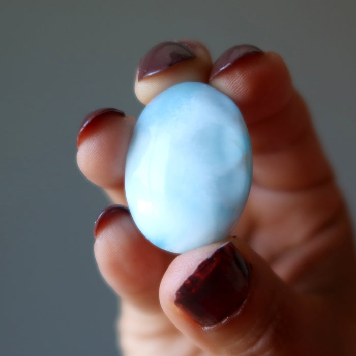 Larimar Grid Crystal Cloud Blue Oval Bliss Layout