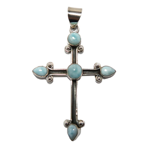 larimar cross pendant