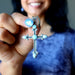 larimar cross pendant