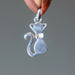 larimar cat pendant